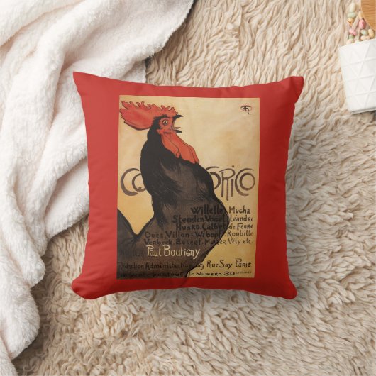 Cocoricoの定期刊行のオンドリの昇進ポスター クッション (ブランケット)