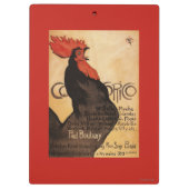 Cocoricoの定期刊行のオンドリの昇進ポスター クリップボード (裏面)