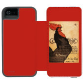 Cocoricoの定期刊行のオンドリの昇進ポスター Incipio iPhoneウォレットケース (フォリオオープン)