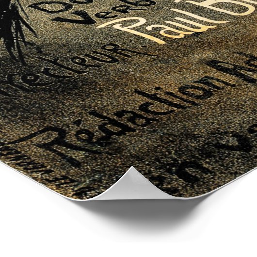 COCORICO 1899 Cockerel Rooster Chicken by Steinlen ポスター (角)