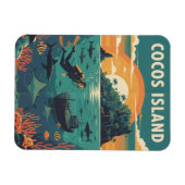 Cocos Island Scuba Diver マグネット (横)