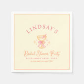 Coctail Bridal Shower スタンダードカクテルナプキン (正面)