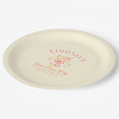 Coctail Bridal Shower Yellow ペーパープレート (アングル)