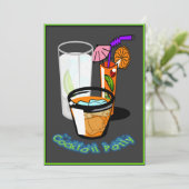 Coctailsのカクテルのパーティの招待状 招待状 (スタンド正面)