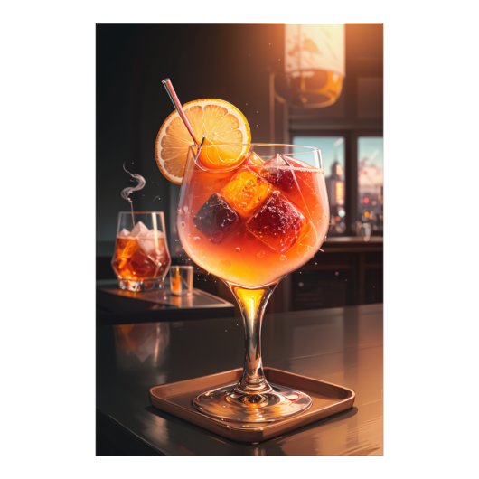 Cóctel Manhattan フォトプリント (正面)