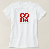 CODAラブ Tシャツ (デザイン正面)