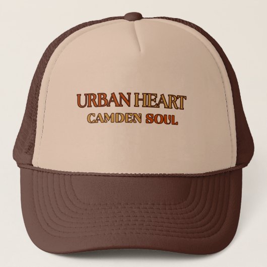 CODE 08102、URBAN HEART ベージュ ウーマントラッカーハット キャップ (正面)