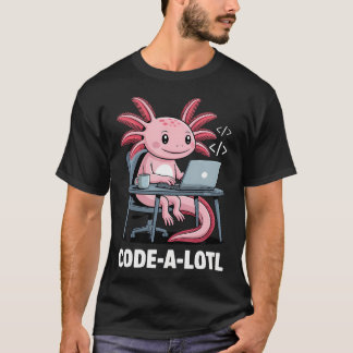 Code-Alotl 面白い ウーパールーパー Tシャツ