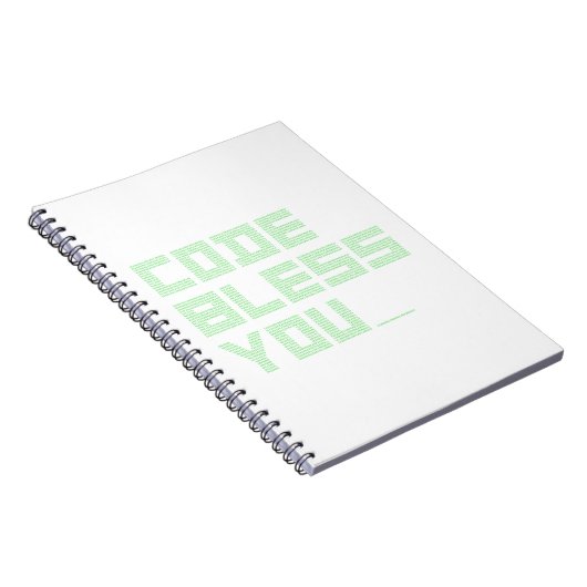 CODE BLESS YOU ! (geek, religion, informatique) ノートブック (右側)