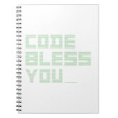 CODE BLESS YOU ! (geek, religion, informatique) ノートブック (正面)