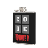 CODE BLOODコード化コンピュータプログラマーおもしろい フラスク (左)