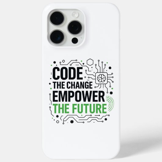 "Code Change Empower Future Case | テックレボリューション Case-Mate iPhoneケース (裏面)
