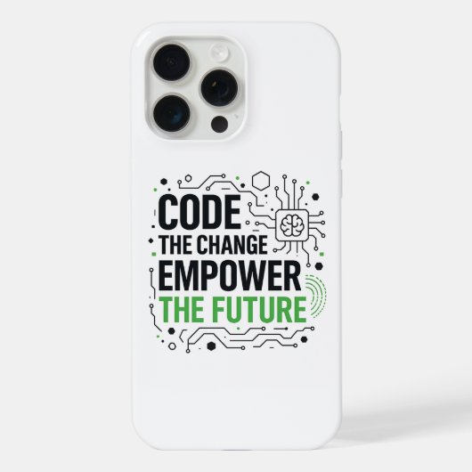 "Code Change Empower Future Case | テックレボリューション iPhoneケース (裏面)