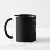 Code & Coffee Heartbeat | 面白いギークプログラマー マグカップ (左)