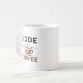 Code Coffee Nurse Humor Shift Life コーヒーマグカップ (正面左)
