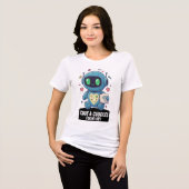 Code & Cuddles For My Dev | Cute Robot Programmer トライブレンドTシャツ (正面全面)