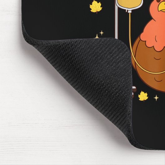 Code Gobble Funny Thanksgiving Nurse Rn Cna Medica マウスパッド (コーナー)