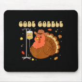 Code Gobble Funny Thanksgiving Nurse Rn Cna Medica マウスパッド (正面)