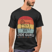 Code Guru - Eat, Sleep, Code, Repeat Tシャツ (正面)