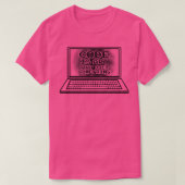 Code is Art that does something Computerおたくギーク Tシャツ (デザイン正面)