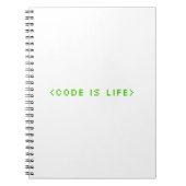 Code is Lifeで可能性を引き出す ノートブック (正面)