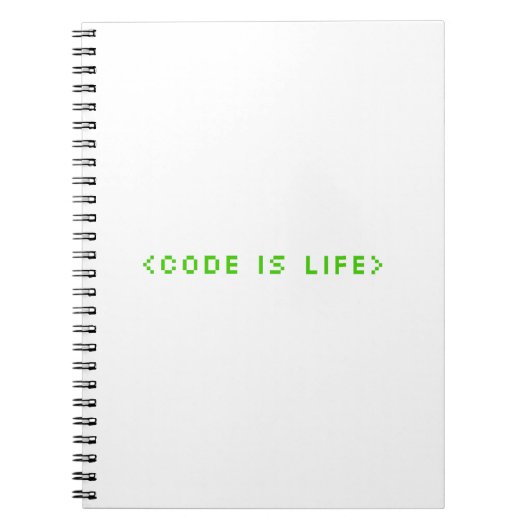 Code is Lifeで可能性を引き出す ノートブック (正面)