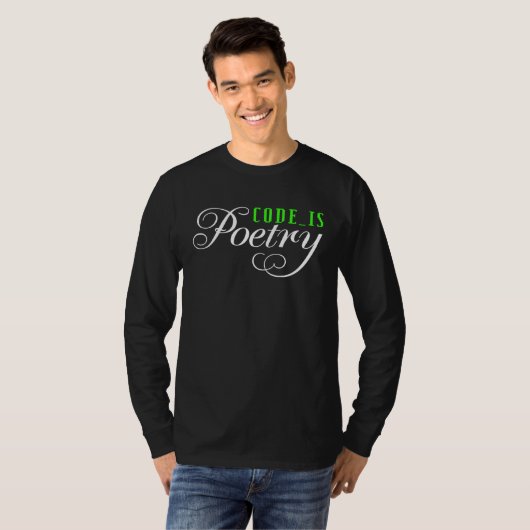 Code is poetry tシャツ (正面フル)