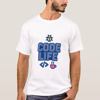 CODE LIFE デベロッパーTシャツ - プログラマー、コーダー、デバッグ Tシャツ