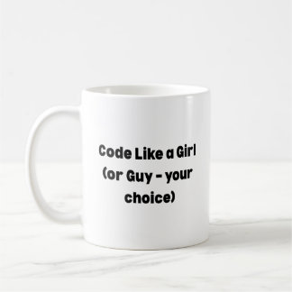 Code Like a Girl Mug – Empowering Gift for Women  コーヒーマグカップ