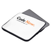 Code Now, Sleep Later -ラップトップスリーブ