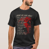 Code Of The Wolf, Protect You Family, Viking Wolf  Tシャツ (正面)
