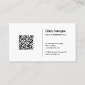 Code QR - Modèle de carte de visite 名刺 (正面)