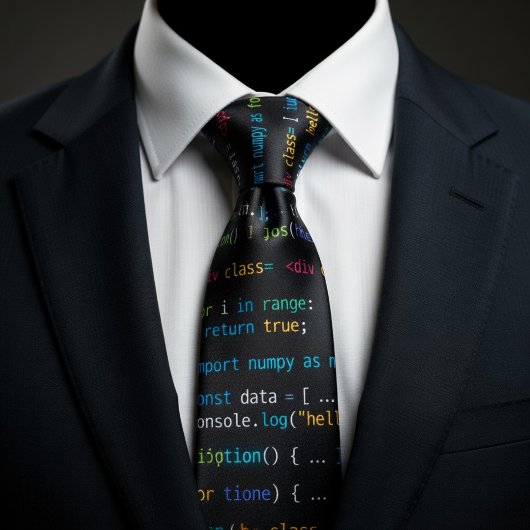 Code Rain Programmer  ネクタイ