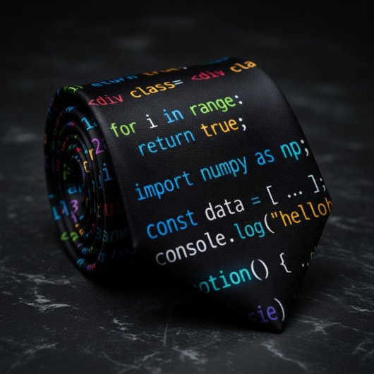 Code Rain Programmer  ネクタイ