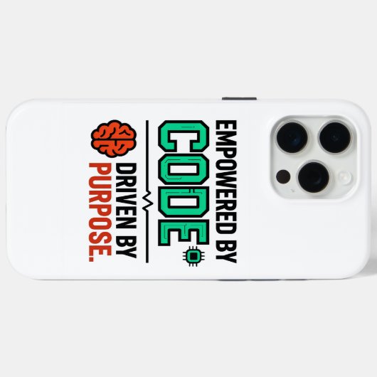 Code With Purpose iPhone Case Case-Mate iPhoneケース (裏面 (横))