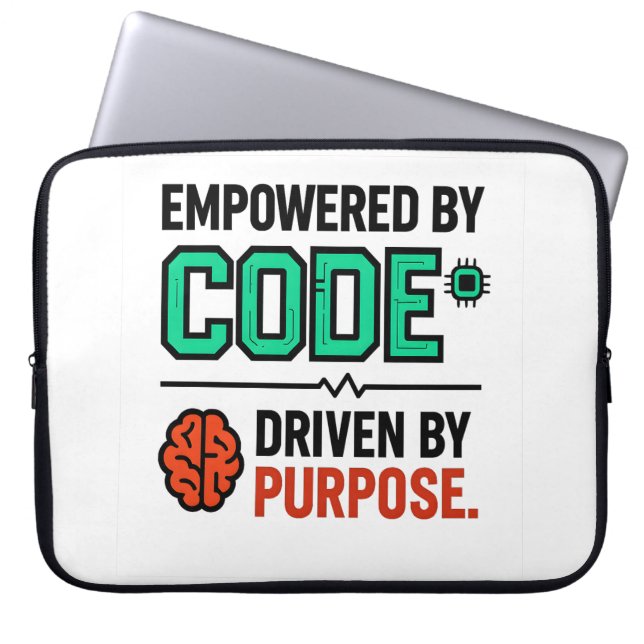 Code With Purpose Laptop Sleeve ラップトップスリーブ (正面)