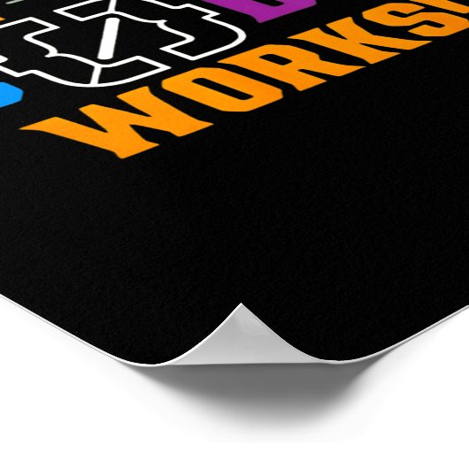 Code works funny programmer coding softwareCode wo ポスター (角)