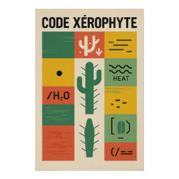 CODE XÉROPHYTE – L’alphabet Cactus ポスター