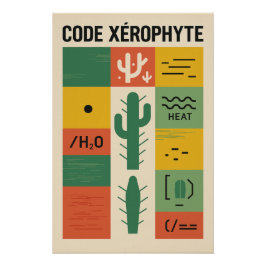 CODE XÉROPHYTE – L’alphabet Cactus ポスター