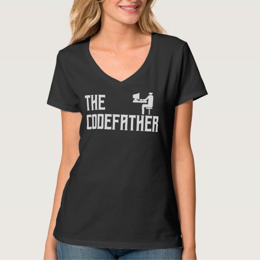 Codefetherコーディングコーダ開発者コンピュータNer Tシャツ (正面)