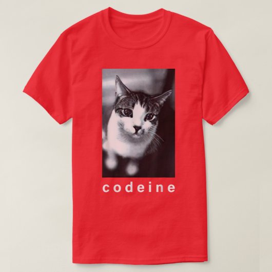 Codeine Cat Funny Tシャツ (デザイン正面)
