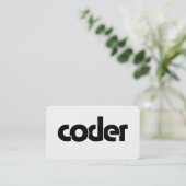 Coder 名刺 (スタンド正面)