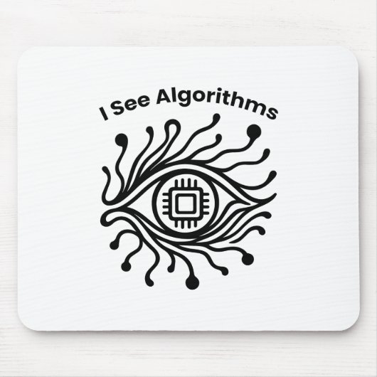 Coder Gift – Tech Eye Design – Mouse Pad マウスパッド (正面)