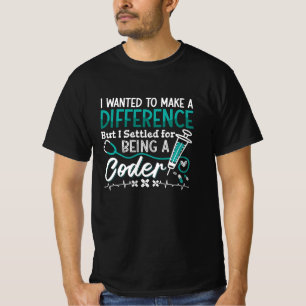Coder ICDコーディングプログラマであるMedical Coder Tシャツ
