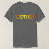 Coder Programmerソフトウェア開発者 Tシャツ (デザイン正面)