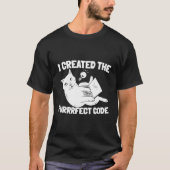 Coder Software EngineerコーディングCat Pro Tシャツ (正面)