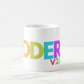 CODER V 2.0 – 開発者ギーク コーヒーマグカップ (中央)