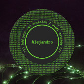 Codersの技術テーマ/プログラマー – レトロ男性 ペーパープレート