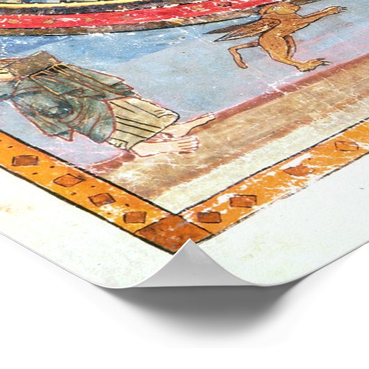 Codex Amiatinus Christ in Majesty ポスター (角)