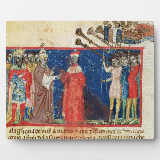 Codex Correr I 383 Doge Sebastiani Zianiが受け取る フォトプラーク (正面)